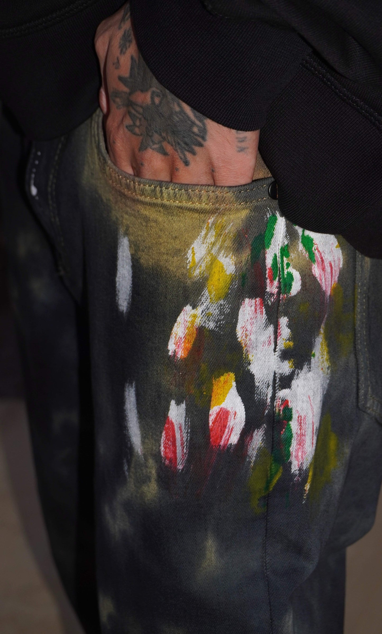 Vintage Tie-Dye Splash Painted HANK Denim-haveanicekill-denim