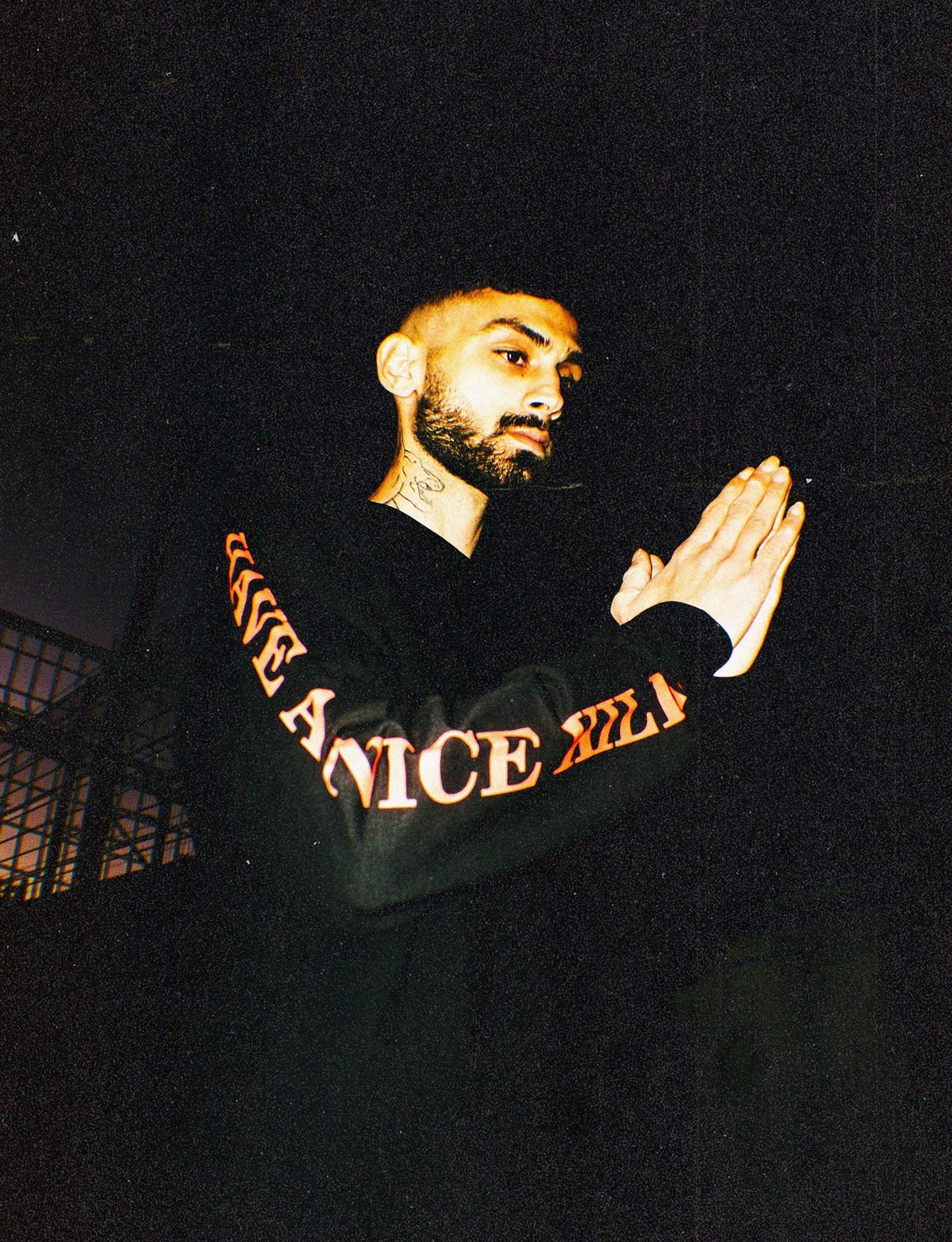 ''HAVE A NICE KILL'' Logo Black Long Sleeve-haveanicekill-