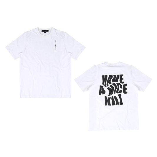 ''HAVE A NICE KILL'' Trippy White T-Shirt-haveanicekill-