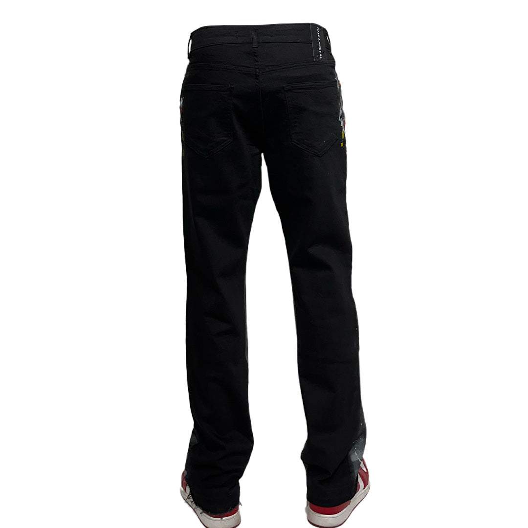 Black Splash Painted HANK Denim-haveanicekill-denim