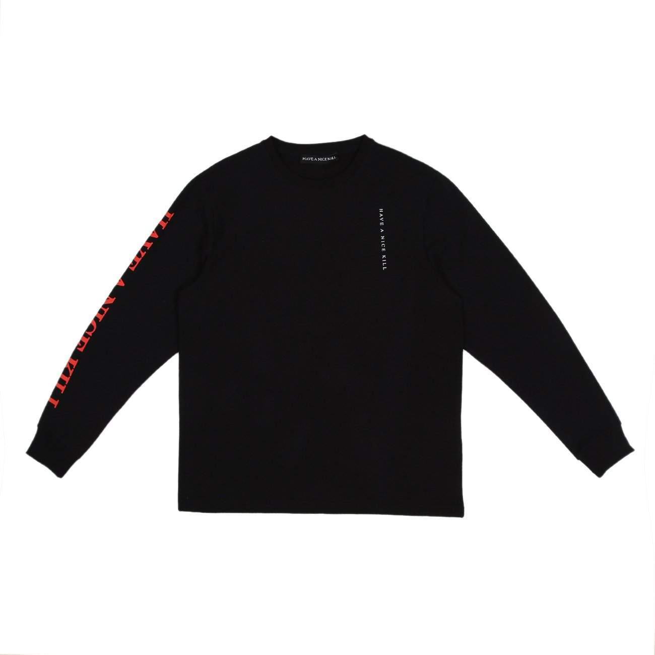 ''HAVE A NICE KILL'' Logo Black Long Sleeve-haveanicekill-