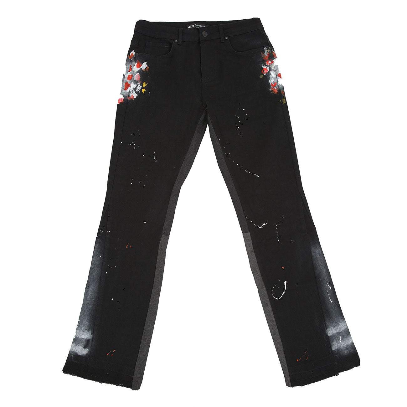 Black Splash Painted HANK Denim-haveanicekill-denim
